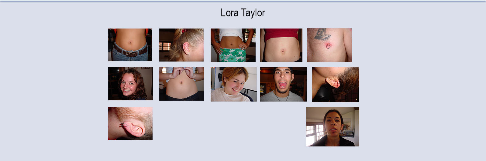 lora piercing gallery